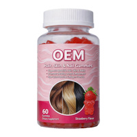 Gummies OEM à Marque Blanche Saveur Fraise pour Cheveux, Peau et Ongles – Vitamine C, Folate et Extrait de Biotine pour des Cheveux, une Peau et des Ongles Magnifiques