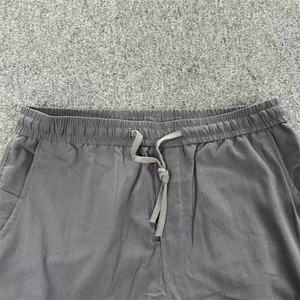 <span class=keywords><strong>Pantaloni</strong></span> larghi in tessuto di <span class=keywords><strong>lino</strong></span> <span class=keywords><strong>grigio</strong></span> <span class=keywords><strong>pantaloni</strong></span> di canapa Casual leggeri per gli uomini su misura <span class=keywords><strong>pantaloni</strong></span> con coulisse a gamba dritta - Product Image 5