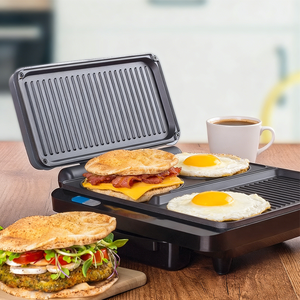 3 in 1 Indoor Smokeless Electric Griddle Nonstick <strong>Extra</strong> Large, <strong>Panini</strong> Press Pancake Grill with Drip Tray for Family BBQ, <strong>Panini</strong> - Product Image 5