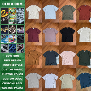 Camiseta de Alta Calidad con Logotipo Personalizado, Algodón Peinado, Doble Costura, Cuello Redondo, Estilo Urbano, Unisex - Product Image 1