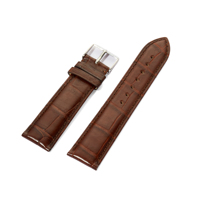 Bracelet de montre en cuir d'alligator véritable, style personnalisé, largeur réglable multi-tailles, boucle ardillon en acier inoxydable, design tendance