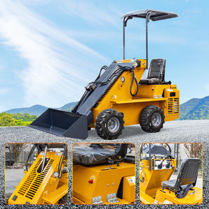 Construction HTHY800-Y articulée Petit bulldozer <span class=keywords><strong>Mini</strong></span> quatre roues Skid Steer rétrocaveuse tracteur chenille avant petites chargeuses - Product Image 3
