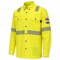 Chemise ignifuge haute visibilité NFPA 2112 pour les travailleurs du pétrole et du gaz