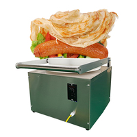 Presse à pain pita de table électrique automatique, machine à presser les bases de pizza, machine à faire des crêpes et des tortillas en acier inoxydable