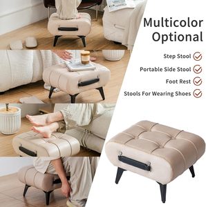 Home Low <b>Stool</b>, Living Room Small <b>Stool</b>, Coffee <b>Table</b>, Sofa, Footrest, Shoe Changing <b>Stool</b>, High-end Portable <b>Stool</b> - Product Image 5