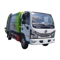 Camion à ordures à chargement latéral ISU ZU 6m³, camion compacteur de déchets à chargement latéral, vente directe d'usine