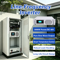 Convertisseur solaire 3KW 48V DC vers 220V AC à onde sinusoïdale pure, unité tout-en-un pour l'alimentation des appareils ménagers