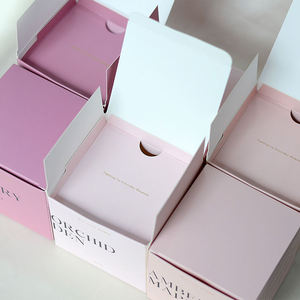 Eco-friendly Custom Luxury Cardboard Rigid Candle Gift Packaging <b>Box</b> Gold Foil Embossing Vanishing Matt Lamination Recycled - Product Image 3