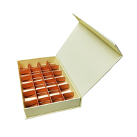 Boîtes cadeaux de luxe dorées personnalisées pour chocolats et bonbons, emballages vides pour barres chocolatées