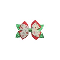 Barrettes à cheveux pour enfants avec nœud en ruban gros-grain imprimé léopard 5x5 pouces, pailletées - Style européen et américain de haute qualité