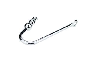 Masajeador de próstata BDSM, bola Anal de Metal de acero inoxidable, dilatador, gancho Anal con 3 bolas, cuentas anales - Product Image 6