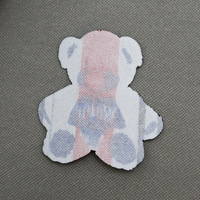 Étiquettes lavables écologiques découpées au laser sur mesure à motif animal géométrique polygonal pour jeans, chapeaux et vêtements