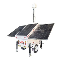 Kamera CCTV Trailer tenaga surya harga kejutan untuk pemantauan konstruksi sementara