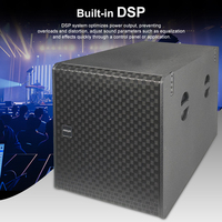 Amplificateur DSP intégré haute puissance, subwoofer puissant de 18 pouces, parfait pour les événements en plein air, les concerts, enceintes actives en ligne.