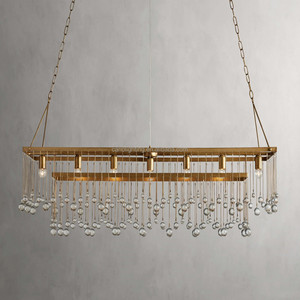 Estilo nórdico moderno minimalista colgante multifuncional candelabro <span class=keywords><strong>de</strong></span> lino rústico comedor dormitorio estudio techo grande - Product Image 5