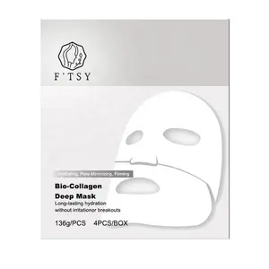 Био-Коллагеновая Маска OEM/ODM, настоящая глубокая увлажняющая маска, минимизирующая эластичность, улучшающая ночную маску