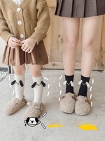 Chaussettes pour bébé en trois dimensions, motif de dessin animé japonais d'automne, mignonnes, grandes oreilles, chiot, pour enfants