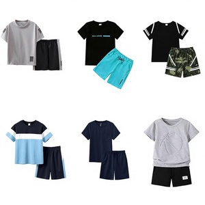 Conjuntos de Camiseta y Pantalones Cortos para Niños, Ropa de Verano para Niños y Niñas, Colores y Estampados Variados, Ropa Casual, Modelo 2026.5 - Product Image 3