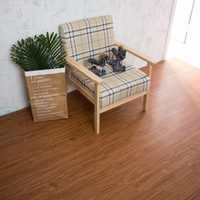 Plancher en plastique LVP de parquet de PVC de tuile de planche de vinyle auto-adhésif d'aspect bois de longévité pour l'appartement