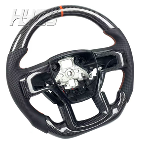 Volant en fibre de carbone personnalisé pour Ford Ford F-150 F-250 F-<span class=keywords><strong>350</strong></span> <span class=keywords><strong>Raptor</strong></span> XLT 4x4 Shelby 2015-2020 - Product Image 2