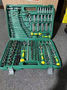 Juego de herramientas de reparación automotriz CRV de 216 piezas en stock, serie de llaves de carraca de 1/4 para opciones de caja de herramientas de vehículos, combinación para inspección de automóviles - Product Image 3