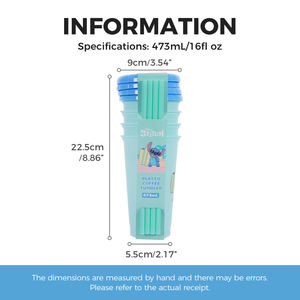 Tazas de Café MINISO al por Mayor de <span class=keywords><strong>Disney</strong></span> <span class=keywords><strong>Stitch</strong></span>, 473 ml, Tazas de Plástico Premium, Lindas Botellas de Agua para Beber - Product Image 6
