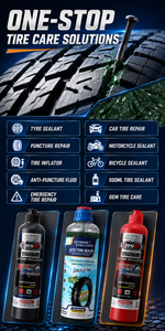 Sigillante per Pneumatici EXTREME CHALLENGE 500ml, Strumento Liquido Manuale con Garanzia di 1 Anno per Riparazione Forature di Pneumatici Tubeless di Moto, <span class=keywords><strong>Auto</strong></span> e Biciclette - Product Image 1