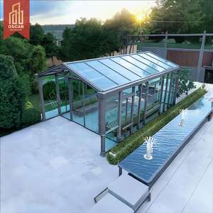 Boîtier Rétractable En Aluminium Piscine Maison Extérieur Intérieur Patio Étanche Durable Alternative à L'auvent Pergola Sunroom - Product Image 3