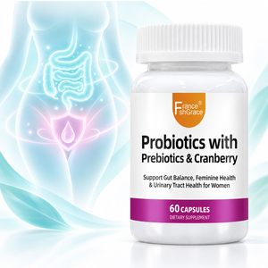 Shecome Health Probiotiques Prébiotiques Canneberge Fabricant Santé Digestive Urinaire 60 Capsules Probiotiques Prébiotiques Canneberge - Product Image 3
