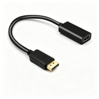   Câble adaptateur DP 4K mâle vers femelle pour sortie vidéo et synchronisation audio-vidéo, compatible ordinateur portable, PC, TV, moniteur, projecteur