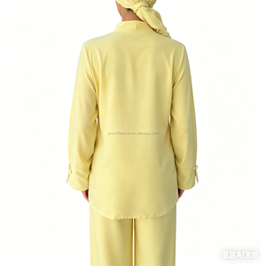 <span class=keywords><strong>Burkini</strong></span>, maillot de bain modeste, nouveau style, <span class=keywords><strong>burkini</strong></span> musulman uni, maillot de bain islamique pour femme, 2 pièces, tissu en nylon respirant et à séchage rapide - Product Image 5