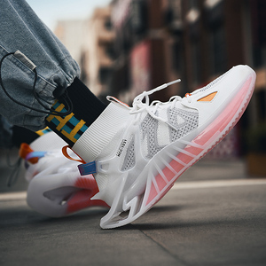 Nuove scarpe sportive da uomo con tomaia da <span class=keywords><strong>Tennis</strong></span> e da uomo personalizzate scarpe da ginnastica Casual scarpe da passeggio da uomo a rete - Product Image 4