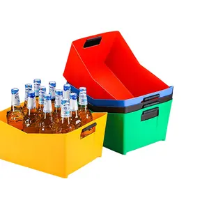 Fabrikanten Direct Custom Logo Grote Capaciteit Plastic Bierdoos Bier Fles Ijsemmer Bier Lade