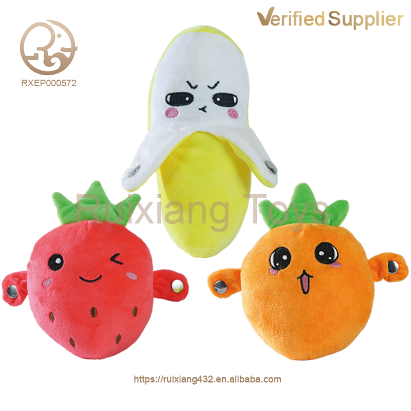 Electric human body-sensing rhythm - Fruit plush toy doll