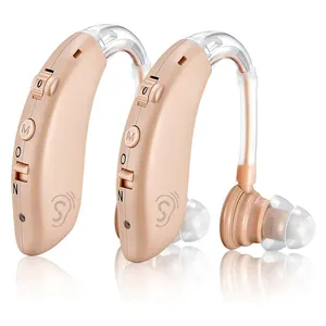 Earsmate mini rechargeable hearing aids 2023 for seniors the deaf people severe hearing loss bte noise cancelling Hearingaidcn