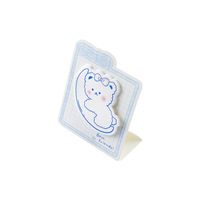 Bloc-notes adhésifs mignons en forme d'ours blanc, pour noter les petits bonheurs, les petites bénédicences, les notes de bureau, les notes de choses à faire, bloc-notes, cadeau