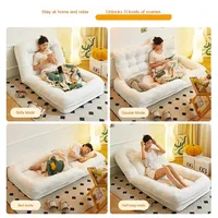 Chaise pouf de canapé inclinable simple de loisirs nordiques modernes de haute qualité pour une détente confortable dans la chambre ou le salon