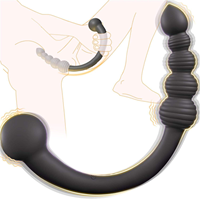 Prix d'usine – Plug anal double tête en silicone, masseur de prostate, dilatateur, perles anales pour couples