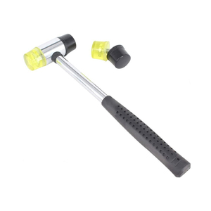 Martillo <span class=keywords><strong>de</strong></span> Doble Cara Suave con <span class=keywords><strong>Goma</strong></span> y Plástico Duro, Martillo Ligero con Empuñadura <span class=keywords><strong>de</strong></span> Plástico Antideslizante para Herramientas <span class=keywords><strong>de</strong></span> Armería - Product Image 1