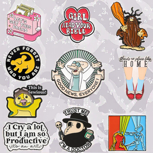 Broche Moderno e Elegante de Liga de Zinco com Níquel Preto, Estilo Antigo, com Desenho de Doutor Careca, Acessório de Vestuário para Halloween e Formatura, EVER - Product Image 3