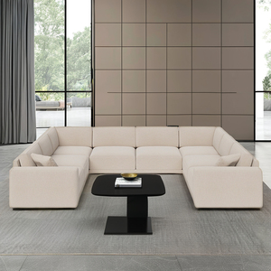 Ferly Offres Spéciales Nouveau Conç<span class=keywords><strong>u</strong></span> En Forme De <span class=keywords><strong>U</strong></span> Moderne De Luxe Salon Canapés Tissu Modulaire Canapé Canapé Ensemble pour La Maison - Product Image 4