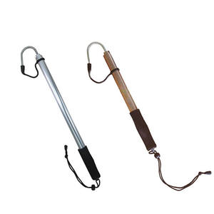 Gaff <span class=keywords><strong>télescopique</strong></span> pour poissons d'eau salée avec crochet de pêche en acier inoxydable, équipement de pêche en mer, canne en alliage d'aluminium - Product Image 2