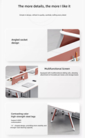 Ensemble bureau et chaise Shuoran, design simple et moderne, bureau d'ordinateur en mélamine/MFC, poste de travail de bureau pour 4/62 personnes