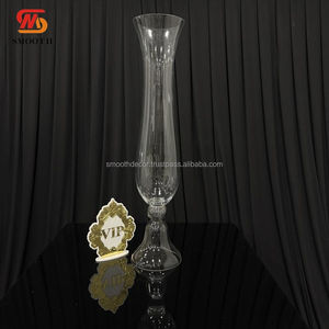 Jarrón de Hierro en Forma de Trompeta Grande, Popular para Decoración de Bodas y Eventos, 3 Pies, Transparente, para Centros de Mesa con Flores - Product Image 6