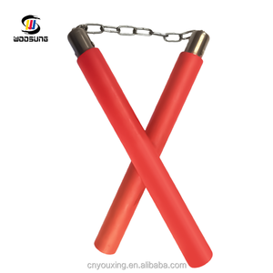Nunchakus en éponge Woosung en promotion – Équipement de Kung Fu avec chaîne pour arts martiaux - Product Image 2