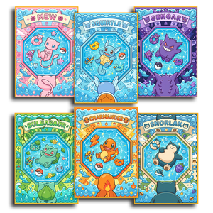 Cajas Sorpresa de Cartas Coleccionables de Anime, Figuras y Tarjetas de Juego con Temática Pokémon, Álbum Divertido con Pestañas Desprendibles, Colección Dream Paint, Venta al por Mayor - Product Image 4
