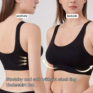 <span class=keywords><strong>Reggiseno</strong></span> da donna senza cuciture in maglia, con supporto per seni grandi, riduce il seno laterale che si abbassa, senza ferretto, coppa 3/4, ODM, modello canotta con schiena a U - Product Image 4