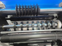 Machine de découpe rotative à chaud, découpeuse de labels vierges haute précision avec comptage numérique et double arbre de rembobinage