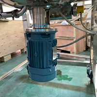 Cuve de mélange en acier inoxydable pour détergent liquide, savon, shampoing, équipement de fabrication pour le lavage des mains avec fonctions de mélange, chauffage et refroidissement