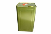 Seau à peinture vide en métal étamé carré de 5 gallons, imprimé offset, scellé, étanche